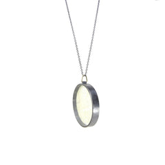 large white silk pendant